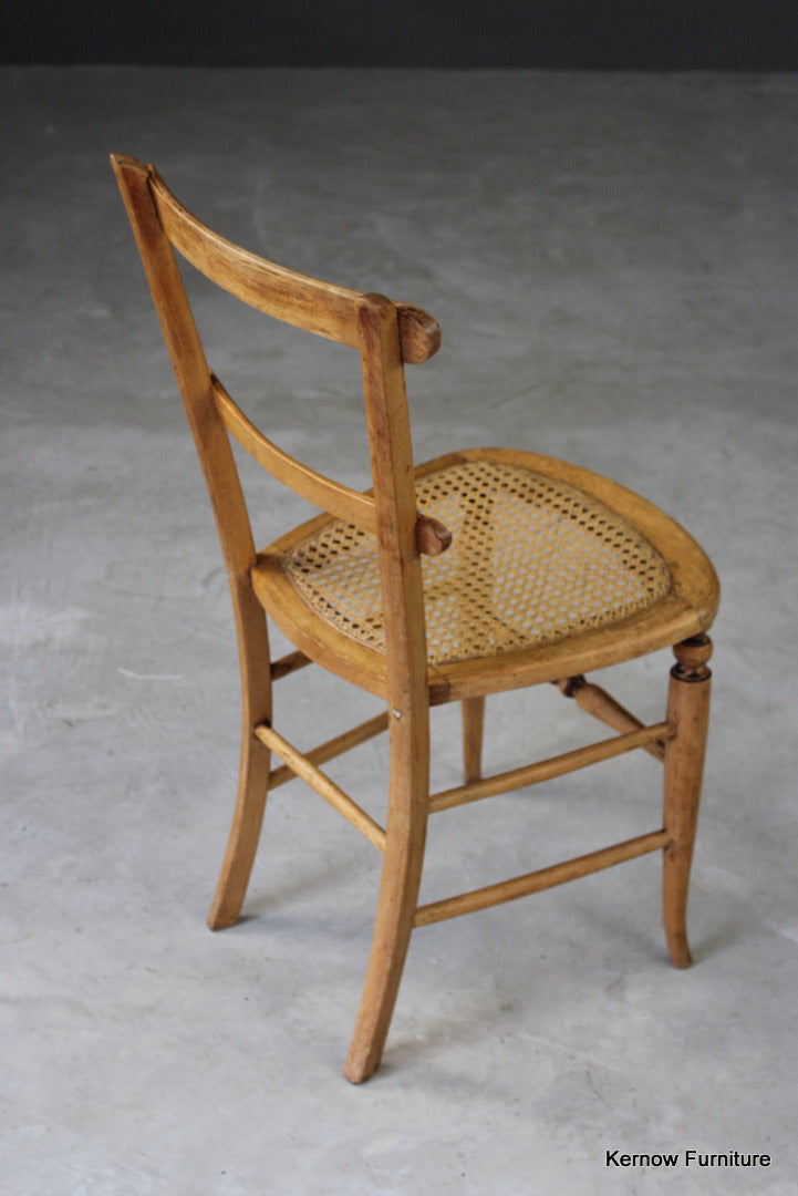 Early 20th Century Cane Occasional Chair - Kernow Furniture