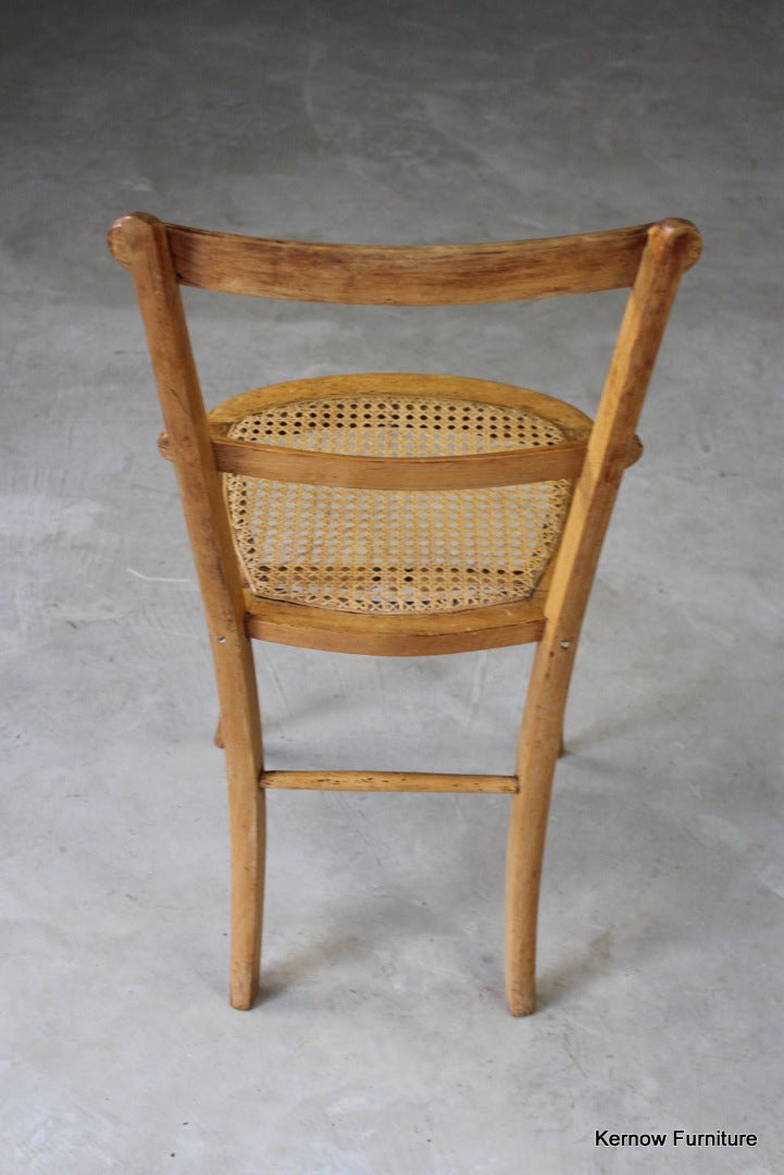 Early 20th Century Cane Occasional Chair - Kernow Furniture