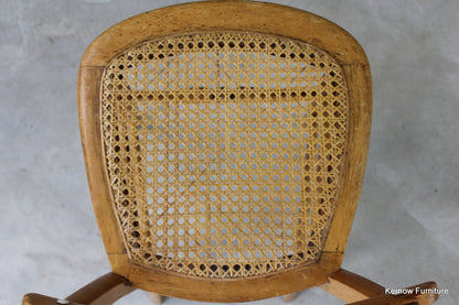 Early 20th Century Cane Occasional Chair - Kernow Furniture