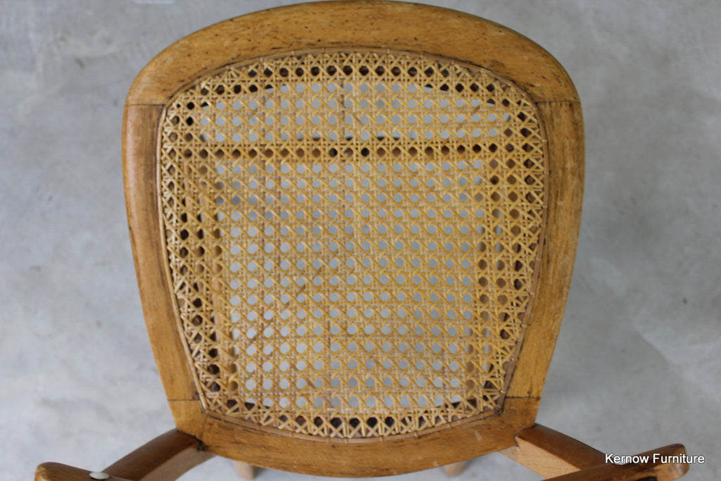 Early 20th Century Cane Occasional Chair - Kernow Furniture
