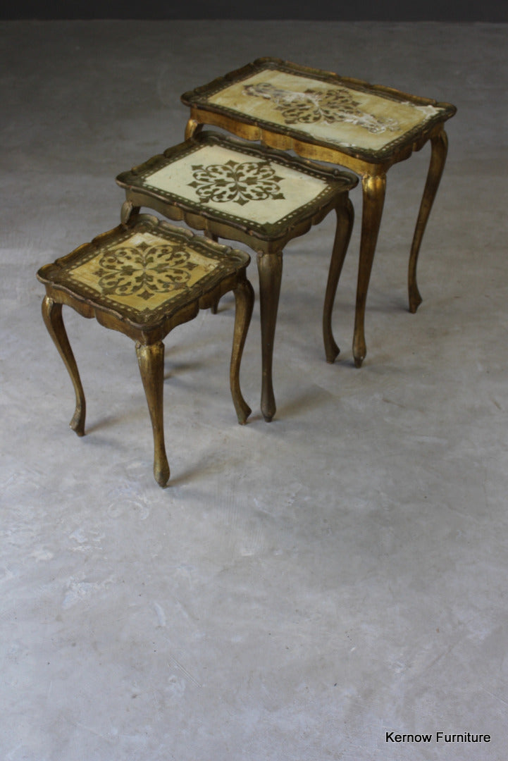 French Style Nest Tables - Kernow Furniture