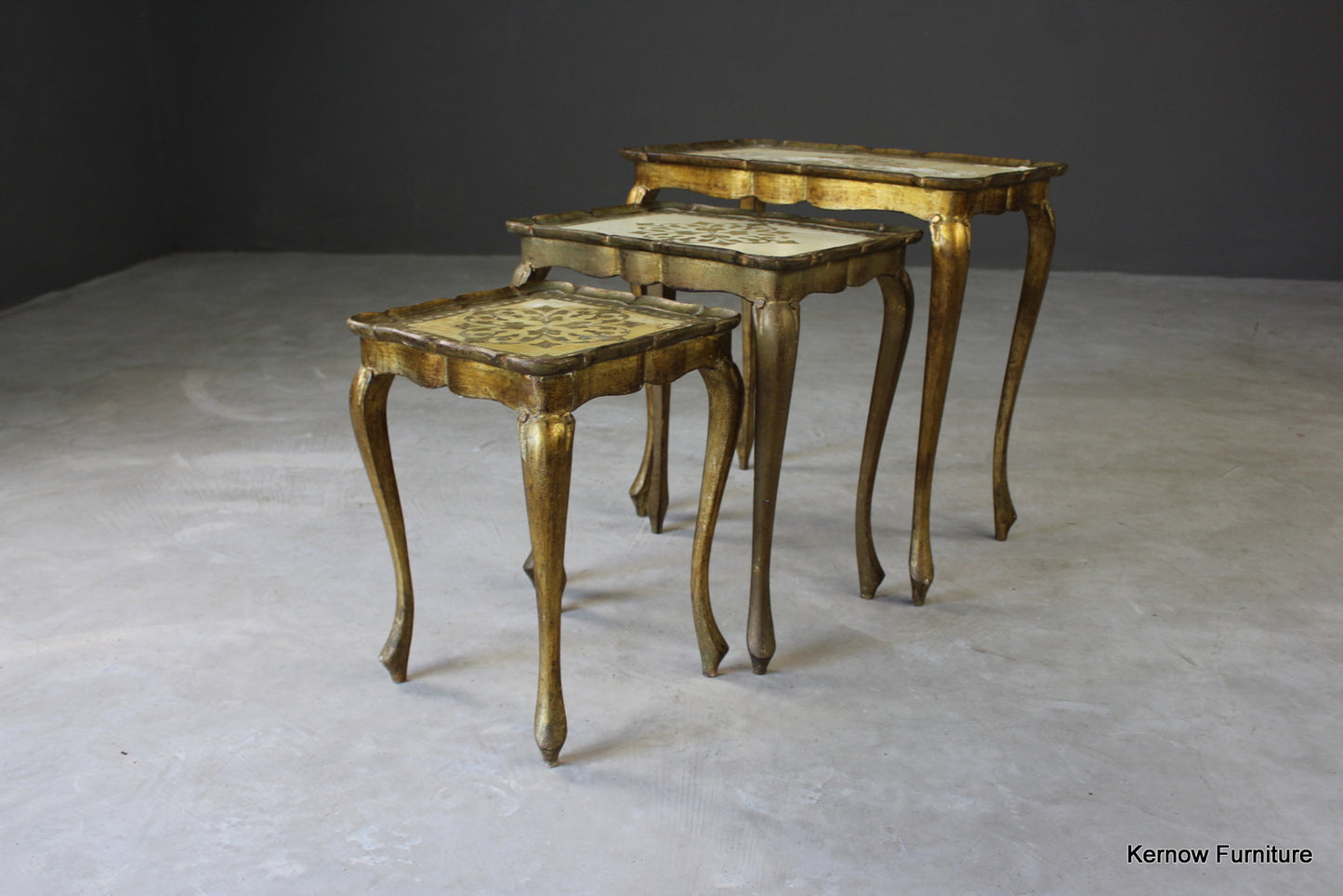 French Style Nest Tables - Kernow Furniture