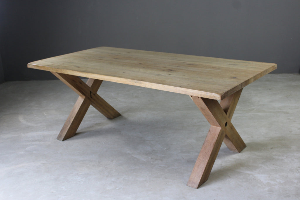 Oak Refectory Dining Table - Kernow Furniture