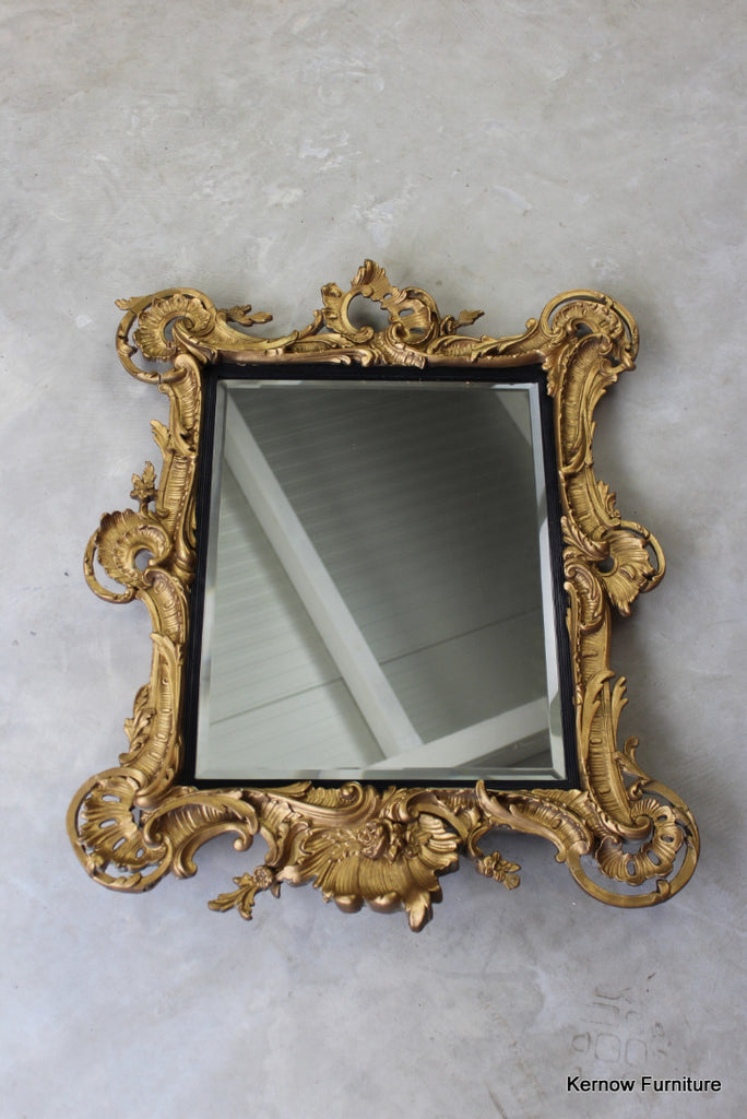 Ornate 19th Century Rococo Wall Mirror - Kernow Furniture