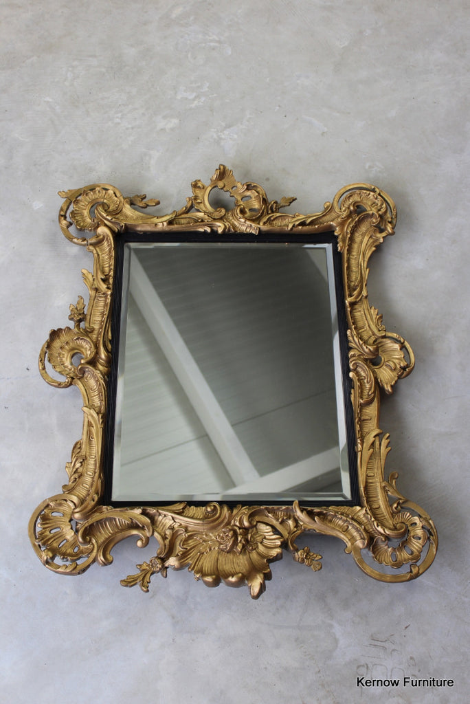 Ornate 19th Century Rococo Wall Mirror - Kernow Furniture