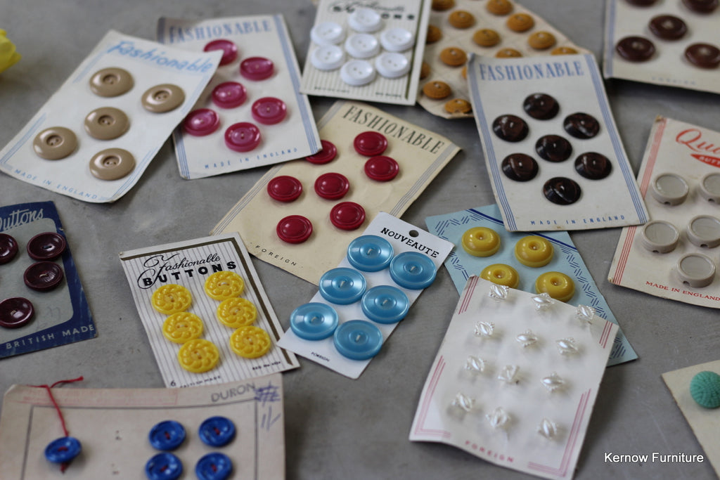 Collection of Vintage Buttons - Kernow Furniture
