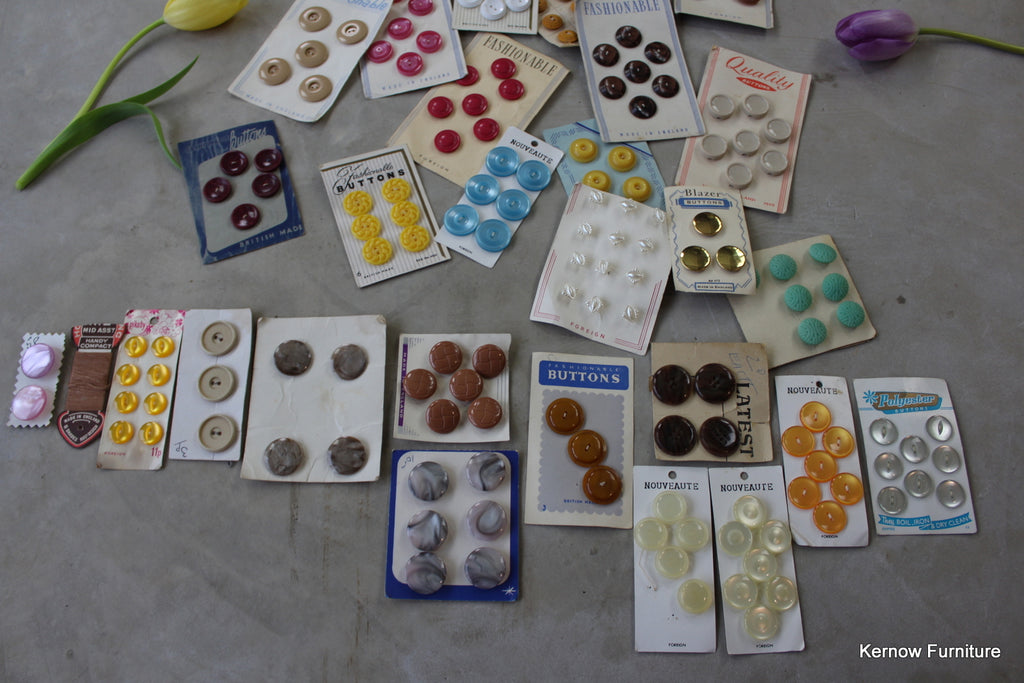 Collection of Vintage Buttons - Kernow Furniture