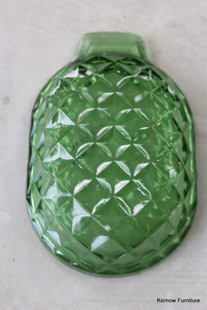 Green Glass Dish - Kernow Furniture