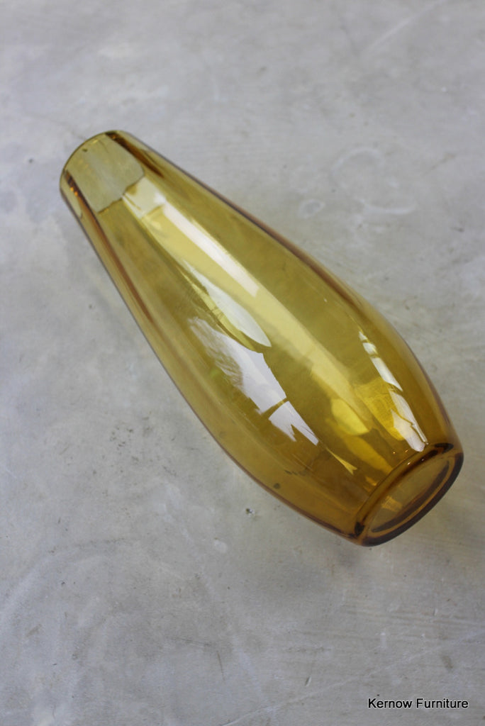 Amber Glass Vase - Kernow Furniture