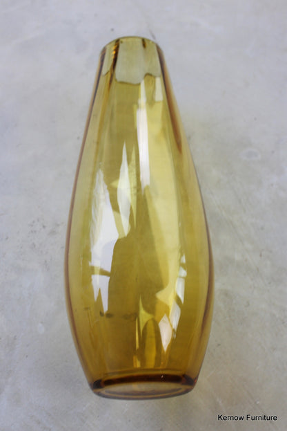 Amber Glass Vase - Kernow Furniture