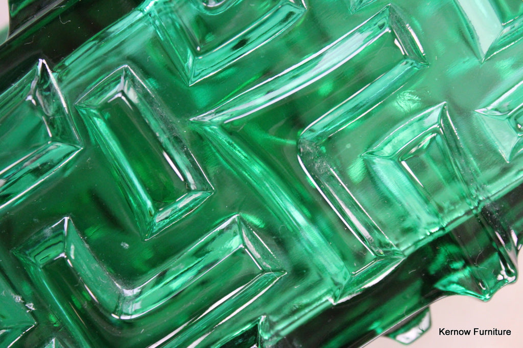 Jiri Brabec Green Glass Vase - Kernow Furniture