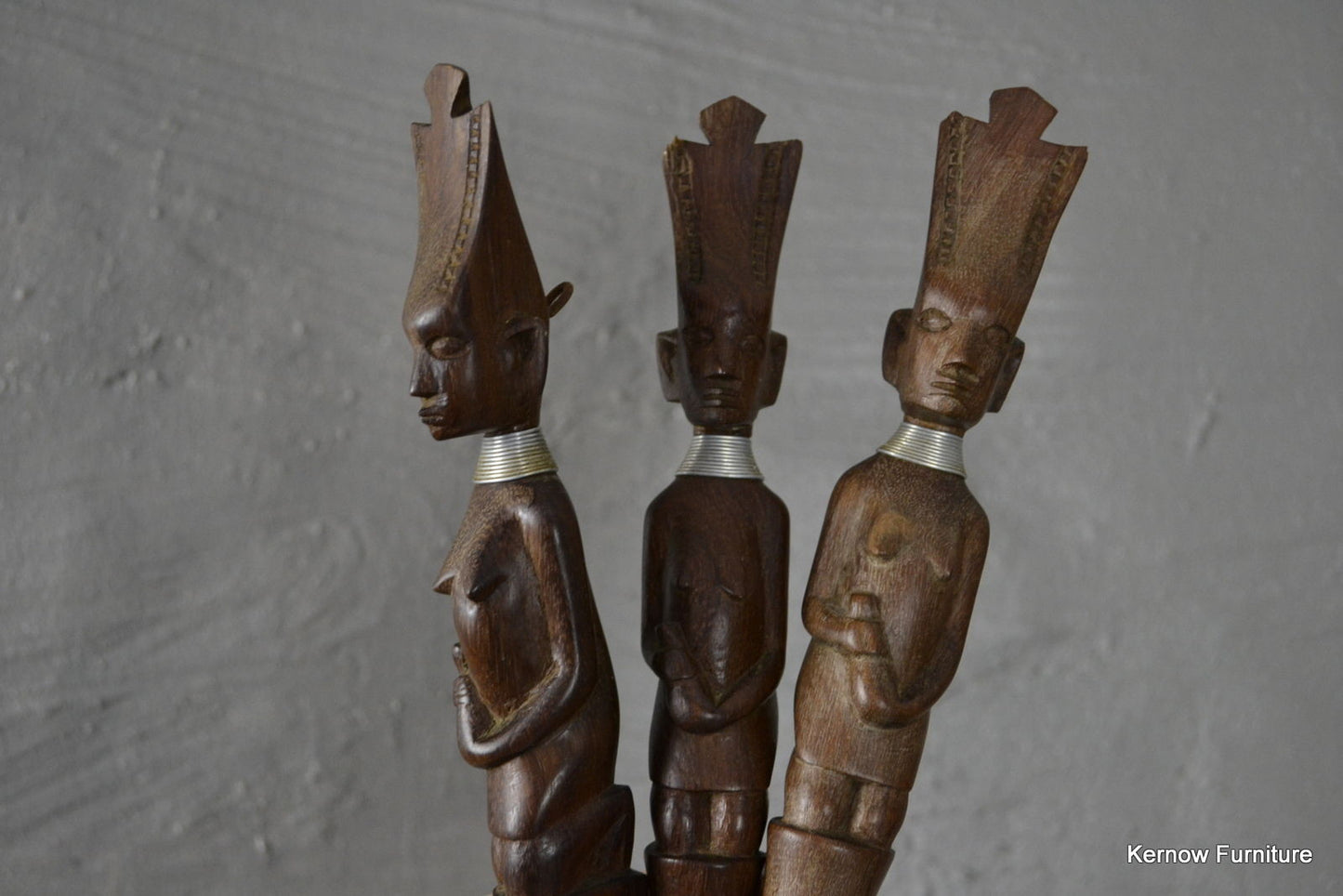 Retro Carved African Utensils - Kernow Furniture