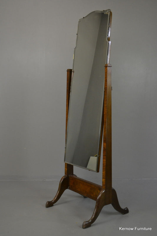 Early 20th Century Dressing Cheval Mirror - Kernow Furniture