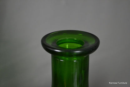 Green Glass Decanter & 4 Tumblers - Kernow Furniture