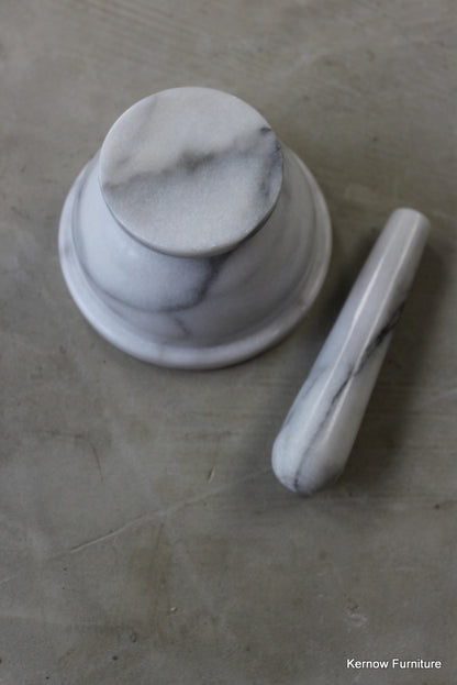 Marble Pestle & Mortar - Kernow Furniture