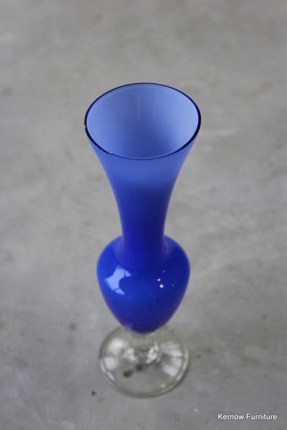 Blue Glass Vase - Kernow Furniture