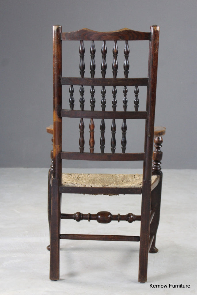 Antique Lancashire Elbow Chair - Kernow Furniture