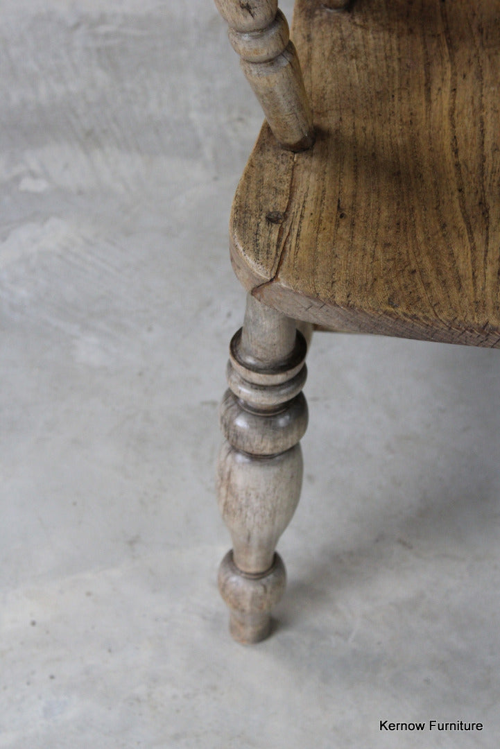 Antique Elm Captains Chair - Kernow Furniture