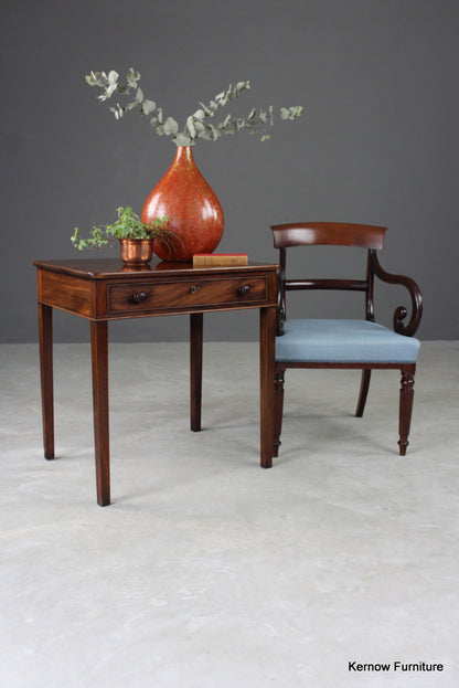 Antique Mahogany Side Table - Kernow Furniture