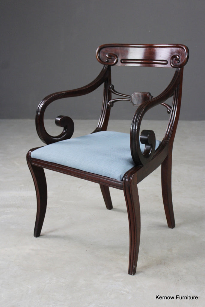 Regency Mahogany Carver Chair - Kernow Furniture