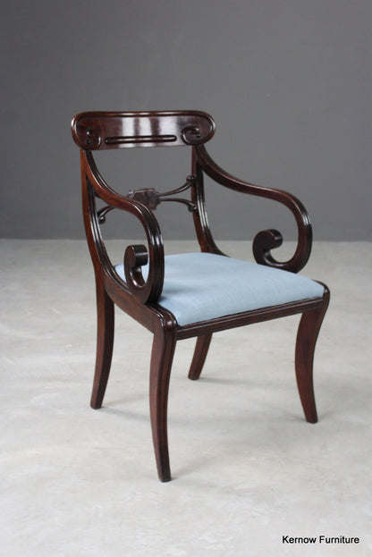 Regency Mahogany Carver Chair - Kernow Furniture