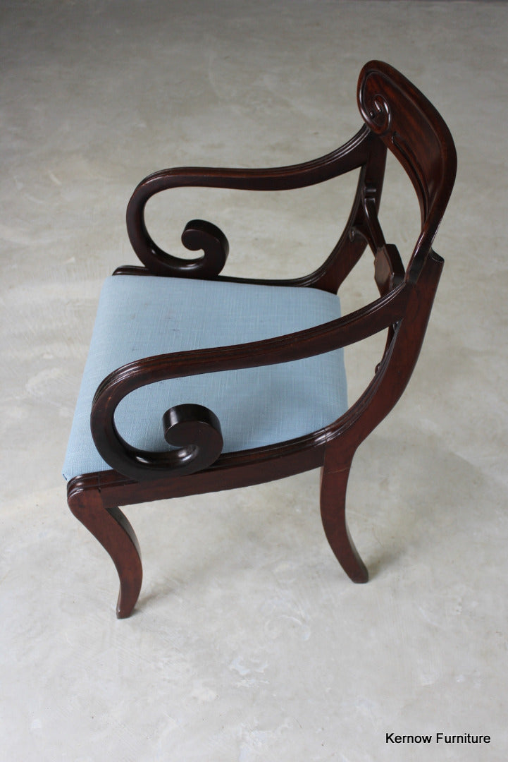 Regency Mahogany Carver Chair - Kernow Furniture