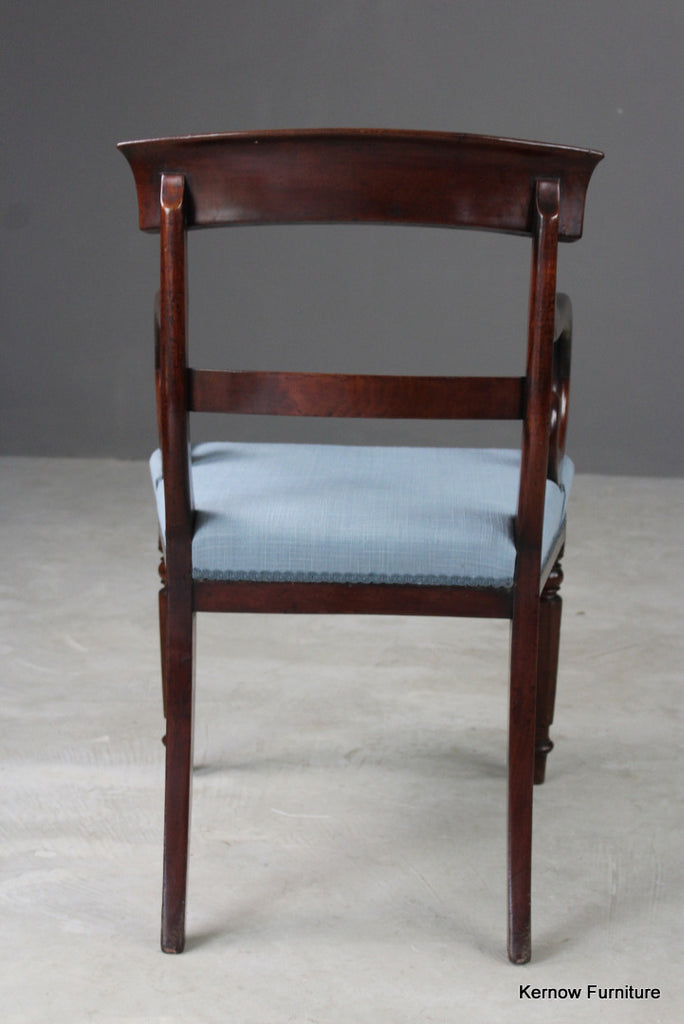 Antique William IV Mahogany Carver Chair - Kernow Furniture