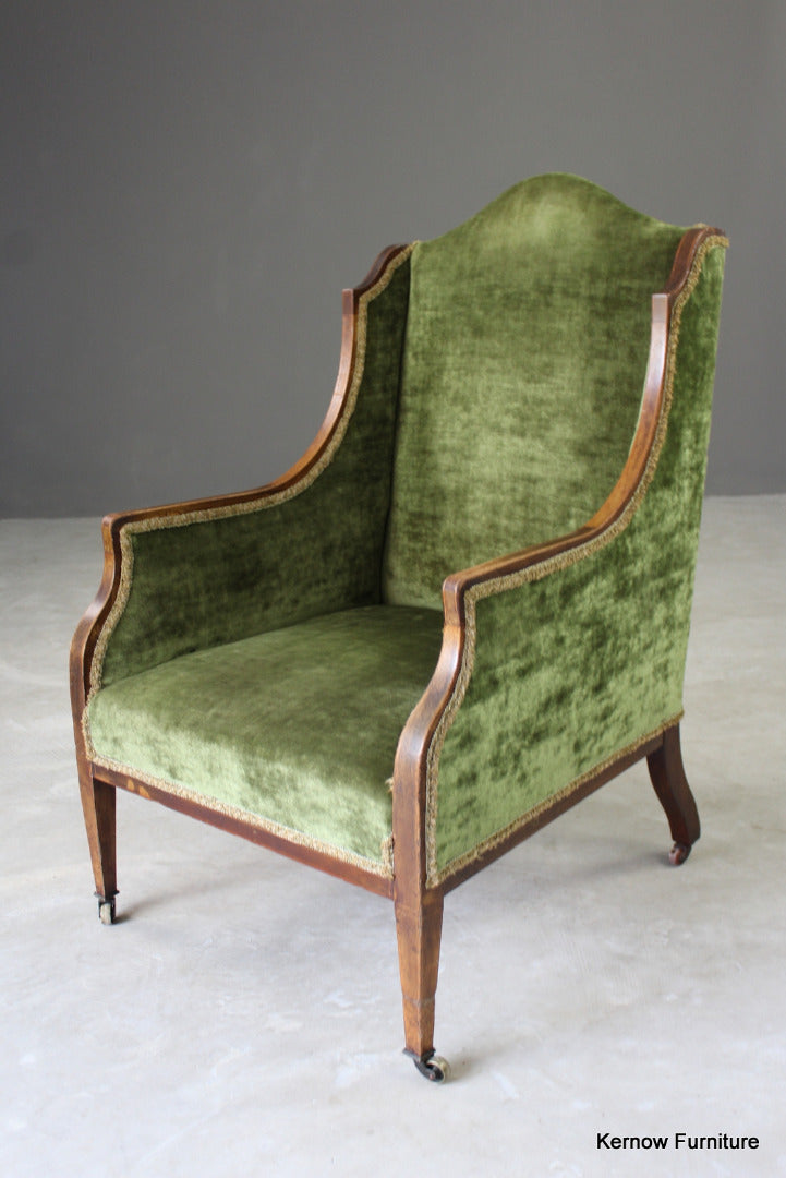 Antique Green Armchair - Kernow Furniture