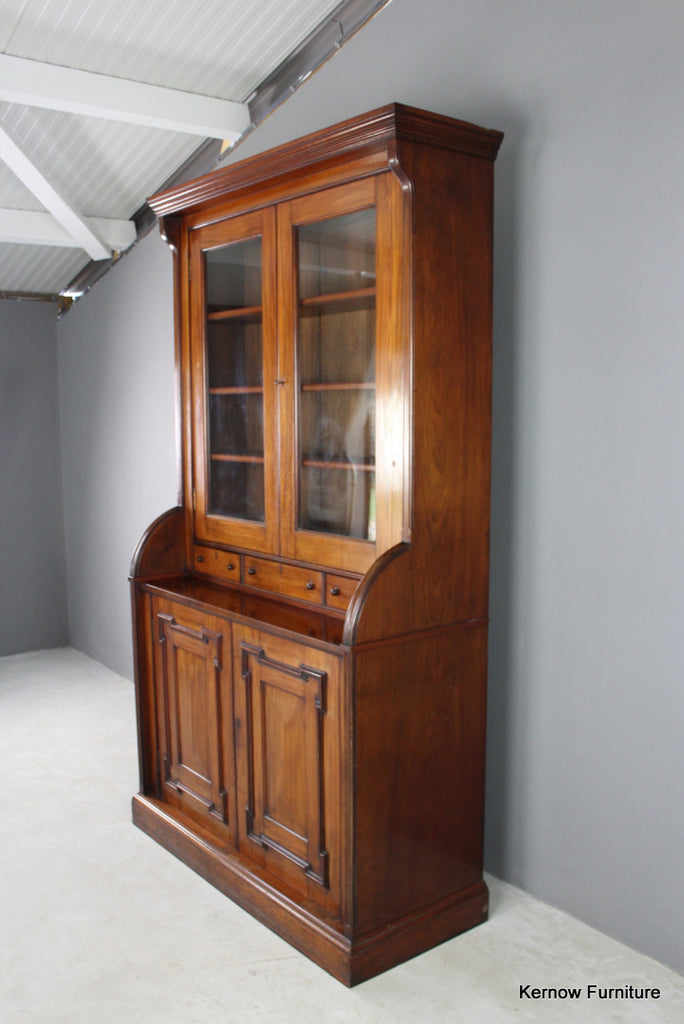 Antique Victorian Mahogany Bookcase - Kernow Furniture