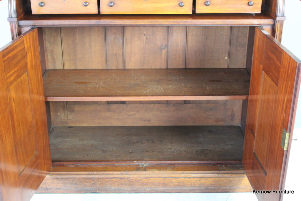 Antique Victorian Mahogany Bookcase - Kernow Furniture