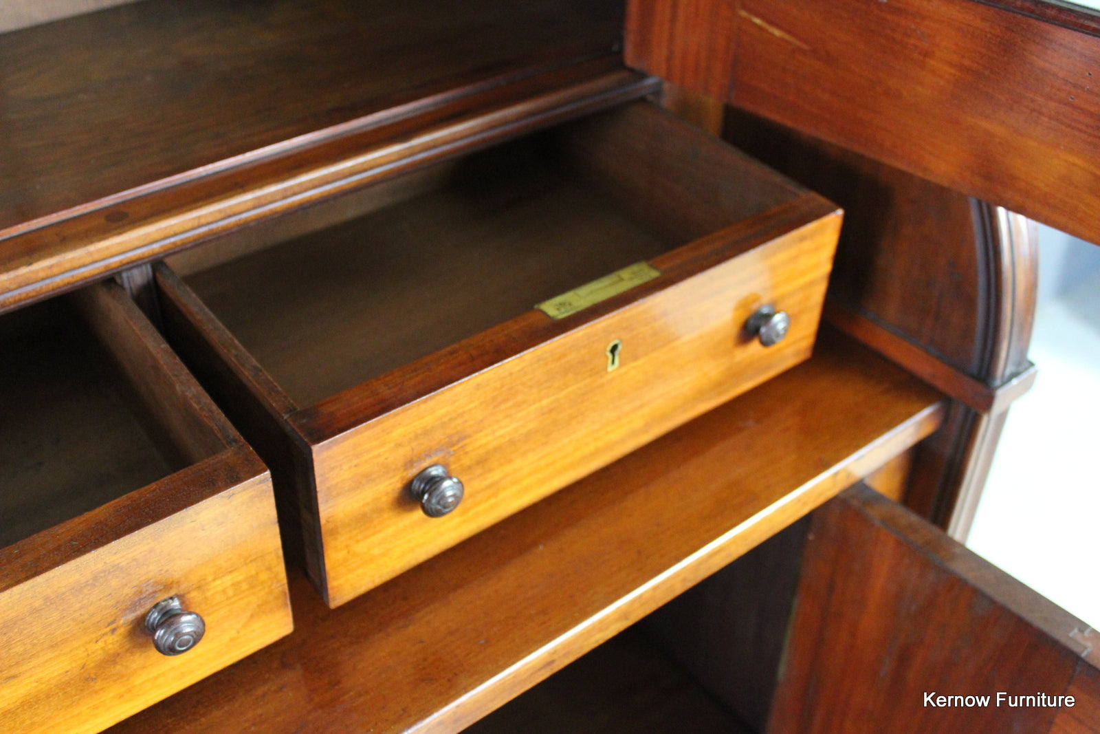 Antique Victorian Mahogany Bookcase - Kernow Furniture