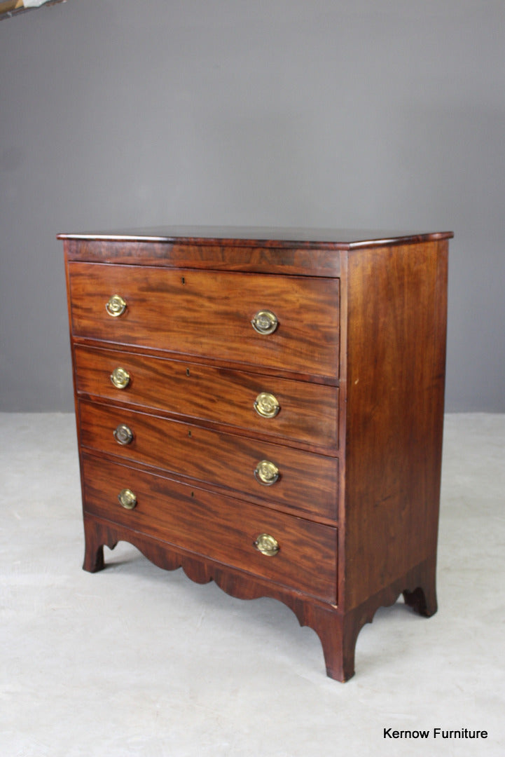 Antique Mahogany Chest of Drawers - Kernow Furniture