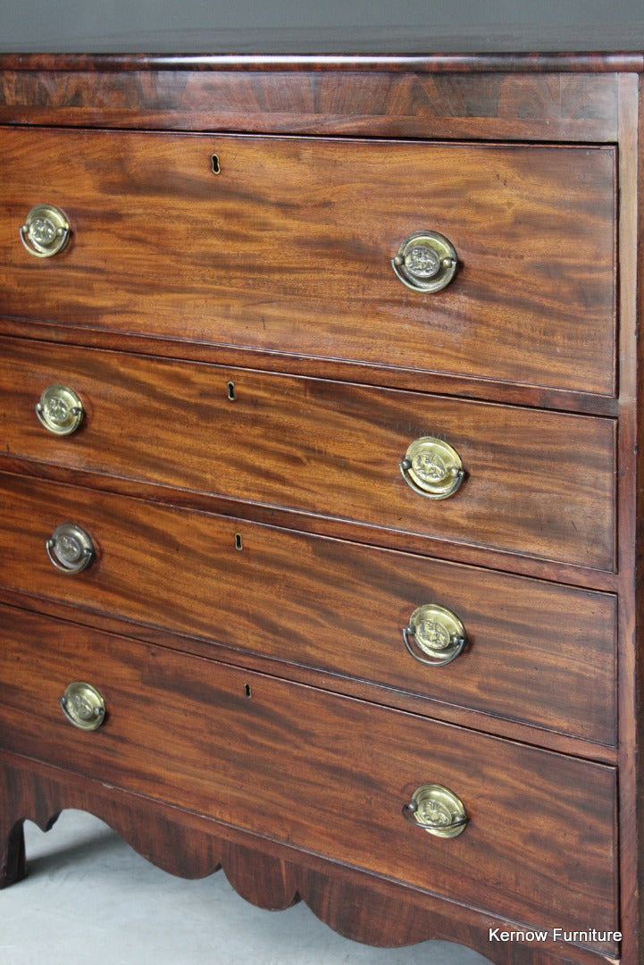 Antique Mahogany Chest of Drawers - Kernow Furniture