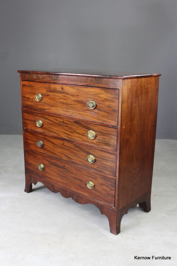 Antique Mahogany Chest of Drawers - Kernow Furniture