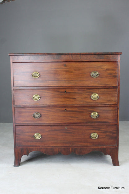 Antique Mahogany Chest of Drawers - Kernow Furniture