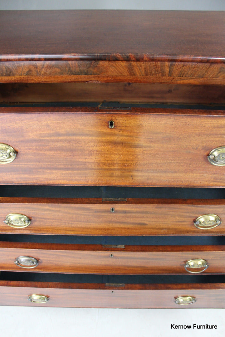 Antique Mahogany Chest of Drawers - Kernow Furniture