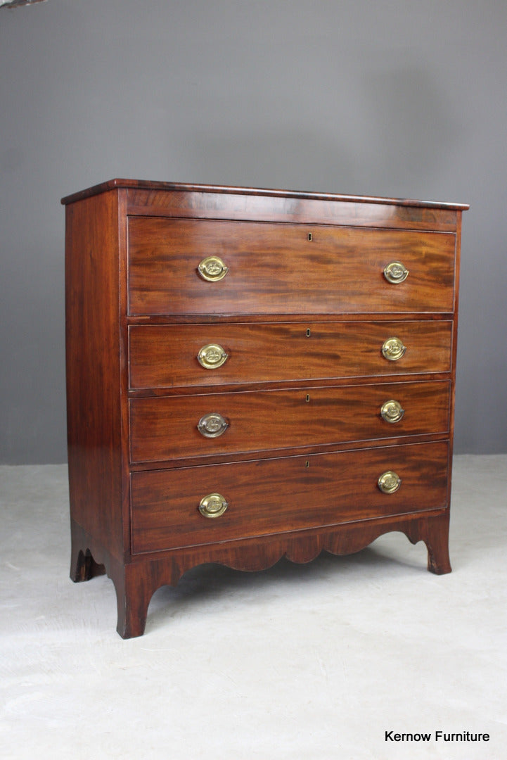 Antique Mahogany Chest of Drawers - Kernow Furniture