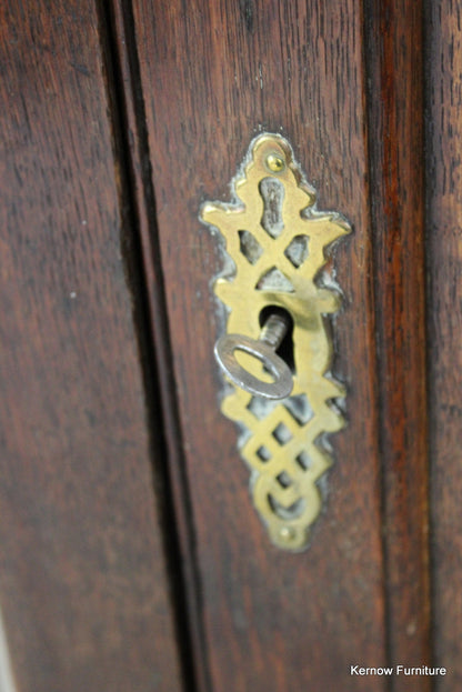 Antique Oak Corner Cupboard - Kernow Furniture