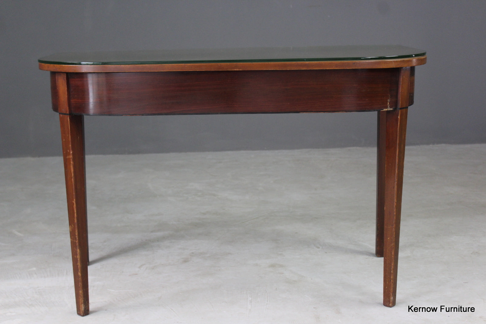 Antique Mahogany D End Table - Kernow Furniture