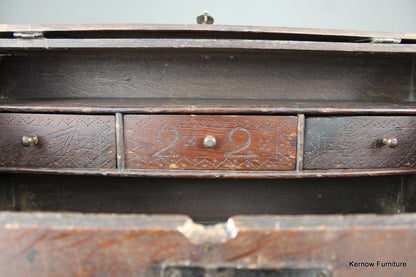 Antique Oak Bible Box & Base - Kernow Furniture