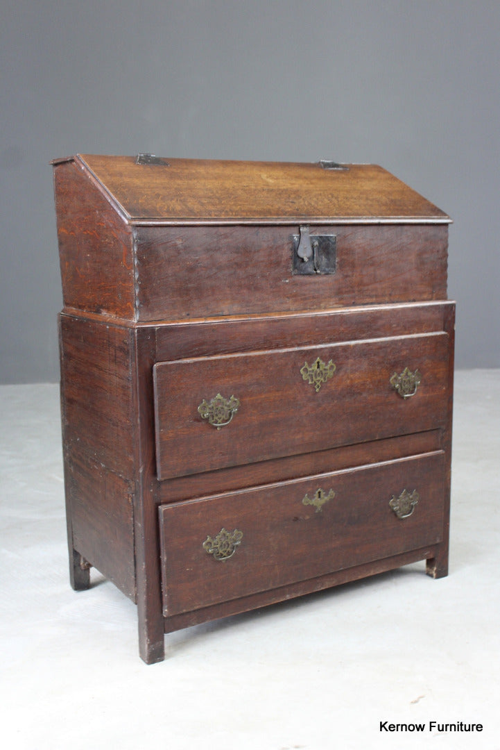 Antique Oak Bible Box & Base - Kernow Furniture