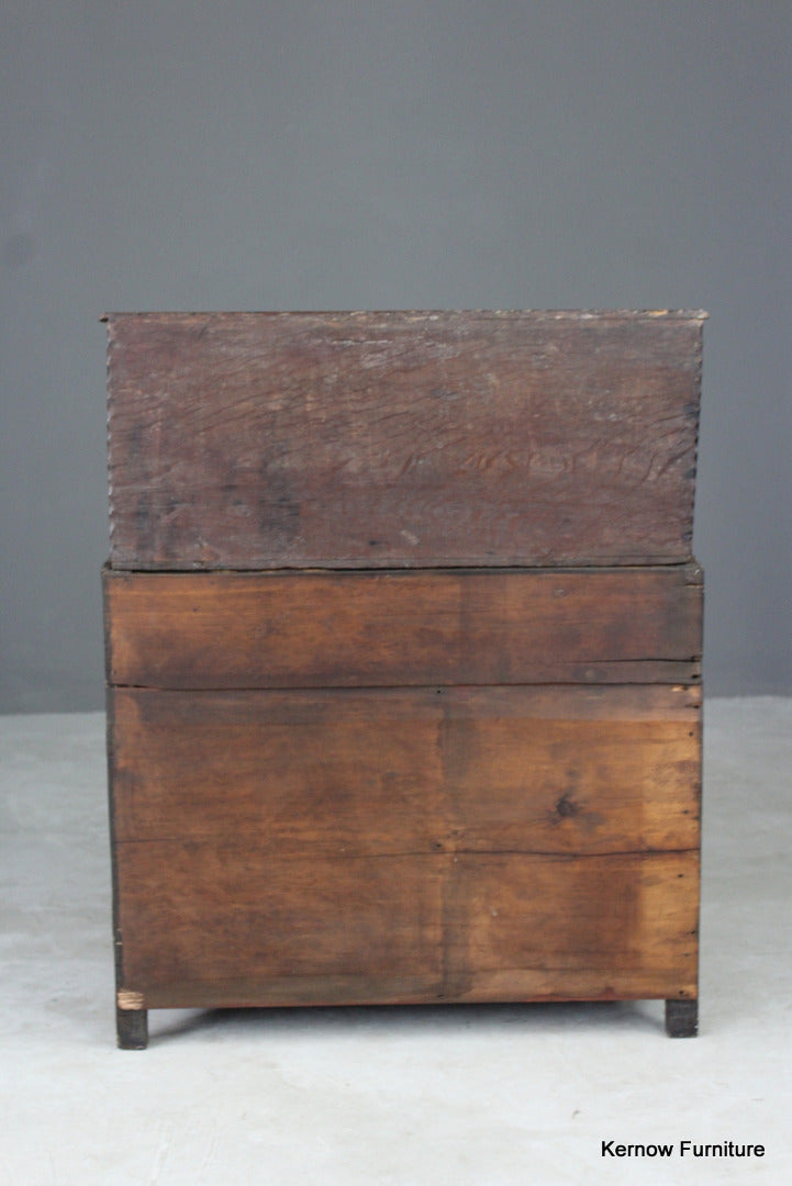 Antique Oak Bible Box & Base - Kernow Furniture