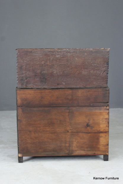 Antique Oak Bible Box & Base - Kernow Furniture