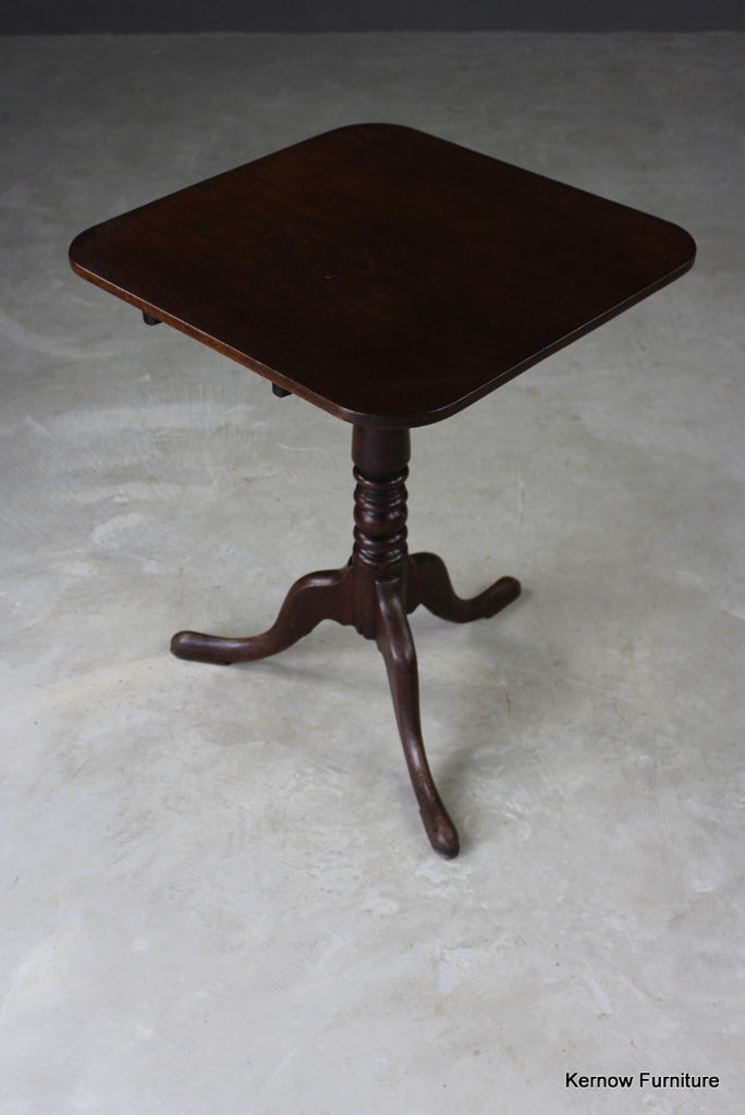 Square Oak Tilt Top Occasional Table - Kernow Furniture