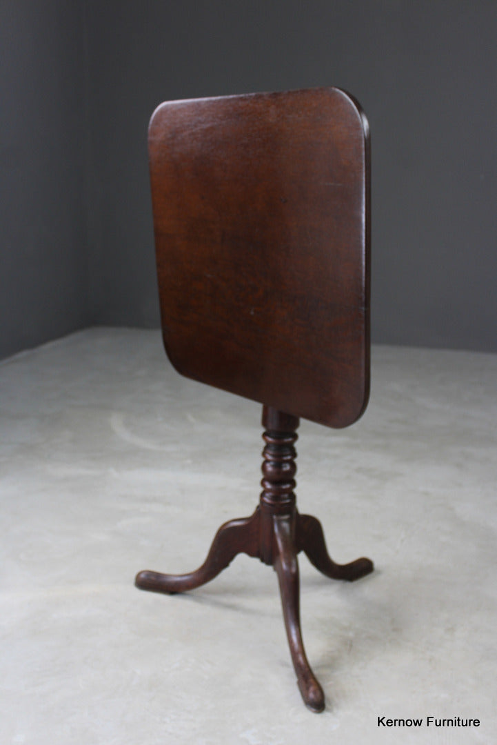 Square Oak Tilt Top Occasional Table - Kernow Furniture