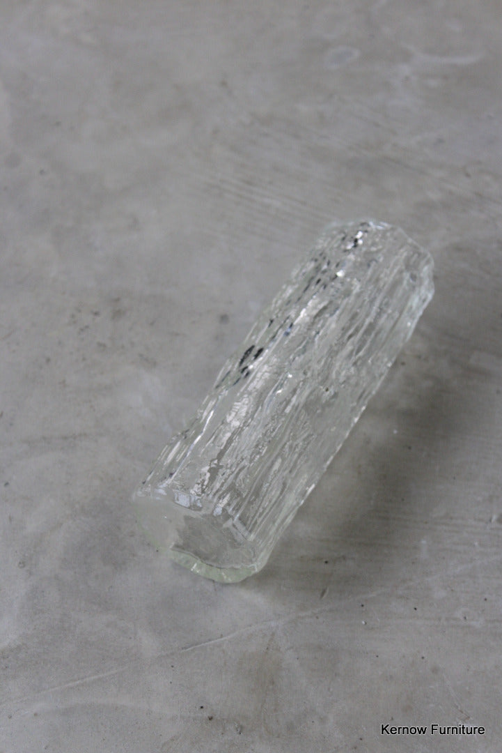 Ravenhead Clear Glass Textured Vase - Kernow Furniture