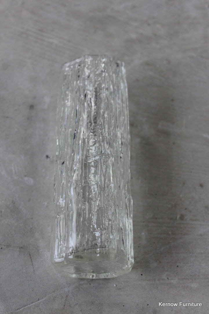 Ravenhead Clear Glass Textured Vase - Kernow Furniture