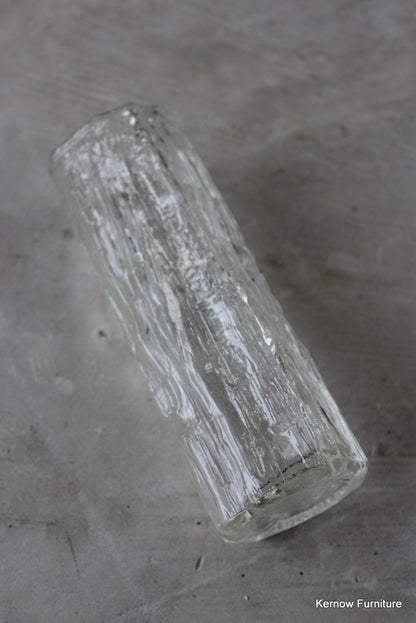 Ravenhead Clear Glass Textured Vase - Kernow Furniture