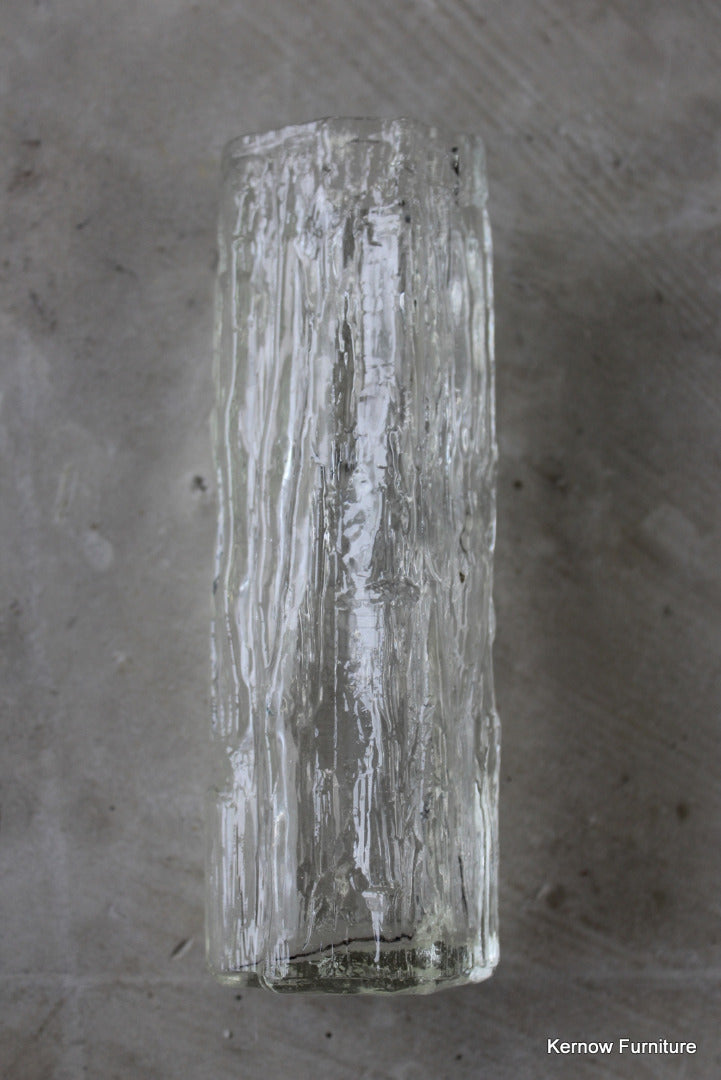 Ravenhead Clear Glass Textured Vase - Kernow Furniture