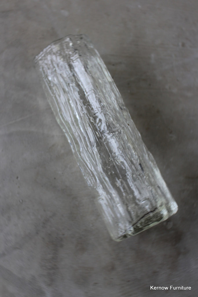Ravenhead Clear Glass Textured Vase - Kernow Furniture